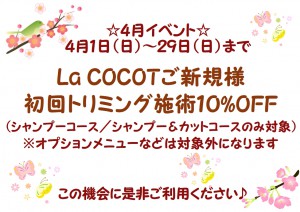 ４月ブログ